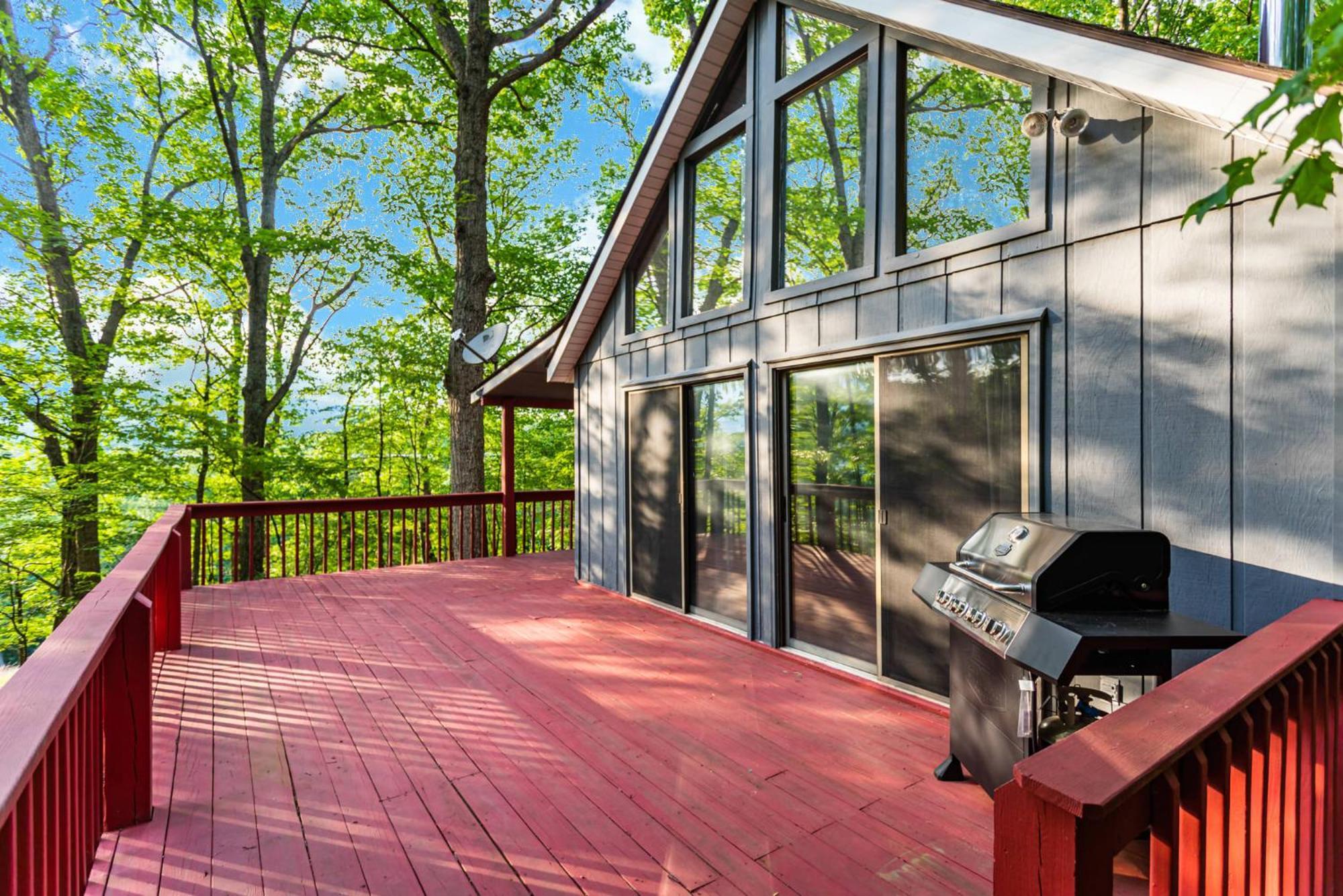 Hot Tub, Large Deck, Wifi, Fire Pit At Chalet Cabin Morton Grove Екстер'єр фото